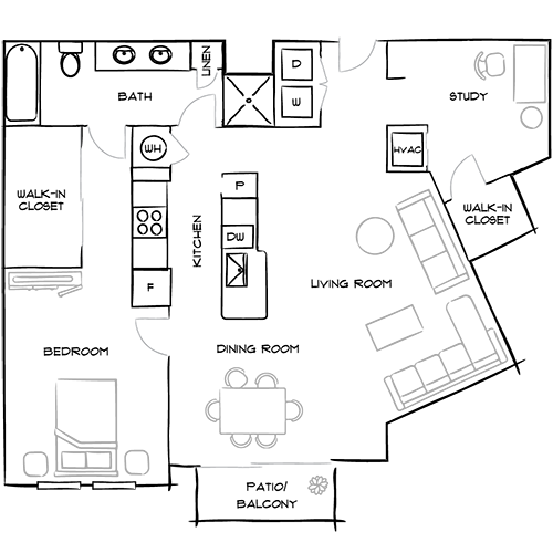 Furnished Diagram